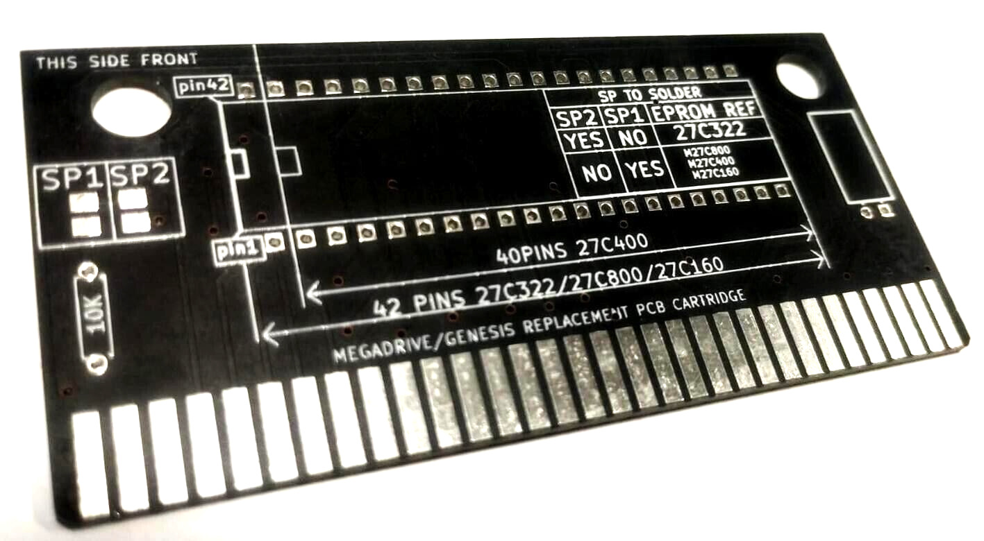 10X SEGA Genesis Megadrive PCB Replacement game cartridge fo